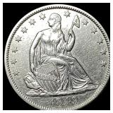 1849 Seated Liberty Half Dollar CLOSELY UNCIRCULAT