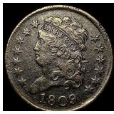 1809 Classic Head Half Cent ABOUT UNCIRCULATED