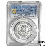 1883 Germany White Metal Medal PCGS MS62