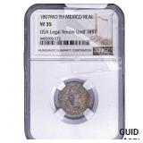1807 Mexico Silver 1 Real NGC VF35