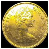 1967 Bahamas Gold 10 Dollars UNCIRCULATED