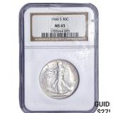 1946-S Walking Liberty Half Dollar NGC MS65