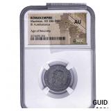 Roman Empire Maximian 286-310 Bi Aurelianianus NG