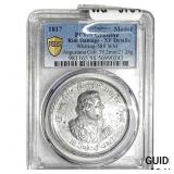 1817 Saxe-Hildburghausen White Metal Medal PCGS XF