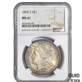 1890-S Morgan Silver Dollar NGC MS61