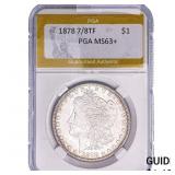 1878 7/8TF Morgan Silver Dollar PGA MS63+