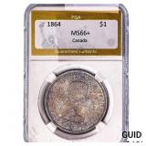 1964 Canada Silver Dollar PGA MS66+