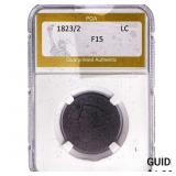 1823/2 Coronet Head Large Cent PGA F15