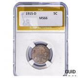 1915-D Buffalo Nickel PGA MS66