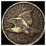1858 Copper-Nickel Flying Eagle Cent HIGH GRADE