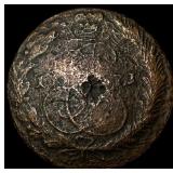 1771 Russia Catherine II Copper 5 Kopecks  NEARLY