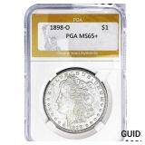 1898-O Morgan Silver Dollar PGA MS65+