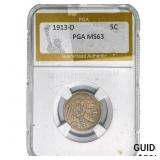 1913-D Buffalo Nickel PGA MS63