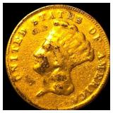 1874 $3 Gold Indian Princess HIGH GRADE