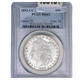 1892-CC Morgan Silver Dollar PCGS MS62