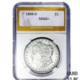 1898-O Morgan Silver Dollar PGA MS66+