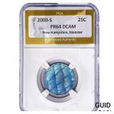 2000-S New Hampshire Silver Quarter PGA PR64 DCAM