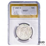 1947-D Walking Liberty Half Dollar PGA MS67