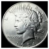 1934 Peace Silver Dollar CLOSELY UNCIRCULATED