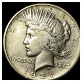 1921 Silver Peace Dollar CLOSELY UNCIRCULATED