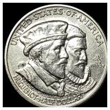 1924 Silver Huguenot-Walloon Half Dollar CLOSELY U