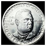 1946 Silver Half Dollar Booker T. Washington UNCIR