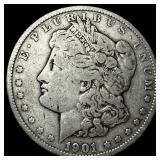 1901 Morgan Silver Dollar ABOUT UNCIRCULATED