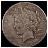 1926 Silver Peace Dollar NEARLY UNCIRCULATED