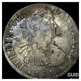 1810 Colonial Spain Silver 8 Reales Punchmarked NE
