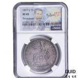 1877-S Silver Trade Dollar NGC XF45