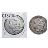 [2 Coins] 1904 Morgan Silver Dollar