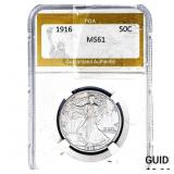 1916 Walking Liberty Half Dollar PGA MS61