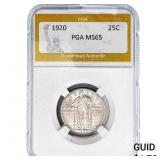 1920 Standing Liberty Quarter PGA MS65