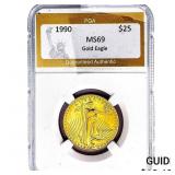 1990 1/2oz $25 Gold Eagle PGA MS69