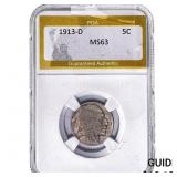 1913-D Buffalo Nickel PGA MS63
