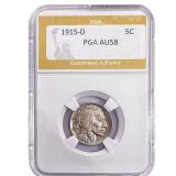 1915-D Buffalo Nickel PGA AU58