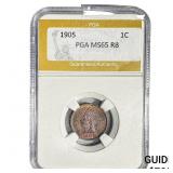 1905 Indian Head Cent PGA MS65 RB