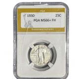 1930 Standing Liberty Quarter PGA MS66+ FH