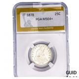 1878 Seated Liberty Quarter PGA MS64+