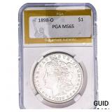 1898-O Morgan Silver Dollar PGA MS65