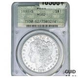 1881-S Morgan Silver Dollar PCGS MS62 Doily Holder