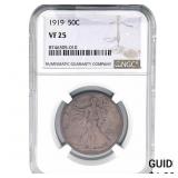 1919 Walking Liberty Half Dollar NGC VF25