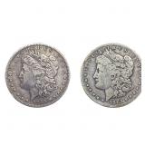 [2 Coins] 1885 Morgan Silver Dollar