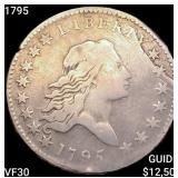1795 Flowing Hair Half Dollar LIGHTLY CIRCULATED
