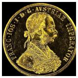 1915 Austria Gold 4 Ducat (Restrike) UNCIRCULATED