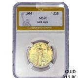 1995 1/2oz $25 Gold Eagle PGA MS70