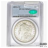 1892-CC CAC Morgan Silver Dollar PCGS MS62+