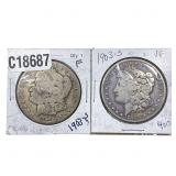 [2 Coins] 1903 Morgan Silver Dollar