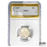 1937 Buffalo Nickel PGA MS67