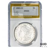 1880-CC Morgan Silver Dollar PGA MS65